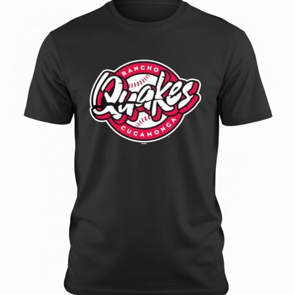 Rancho Cucamonga Quakes Minor League Baseball Team Unisex T Shirt .